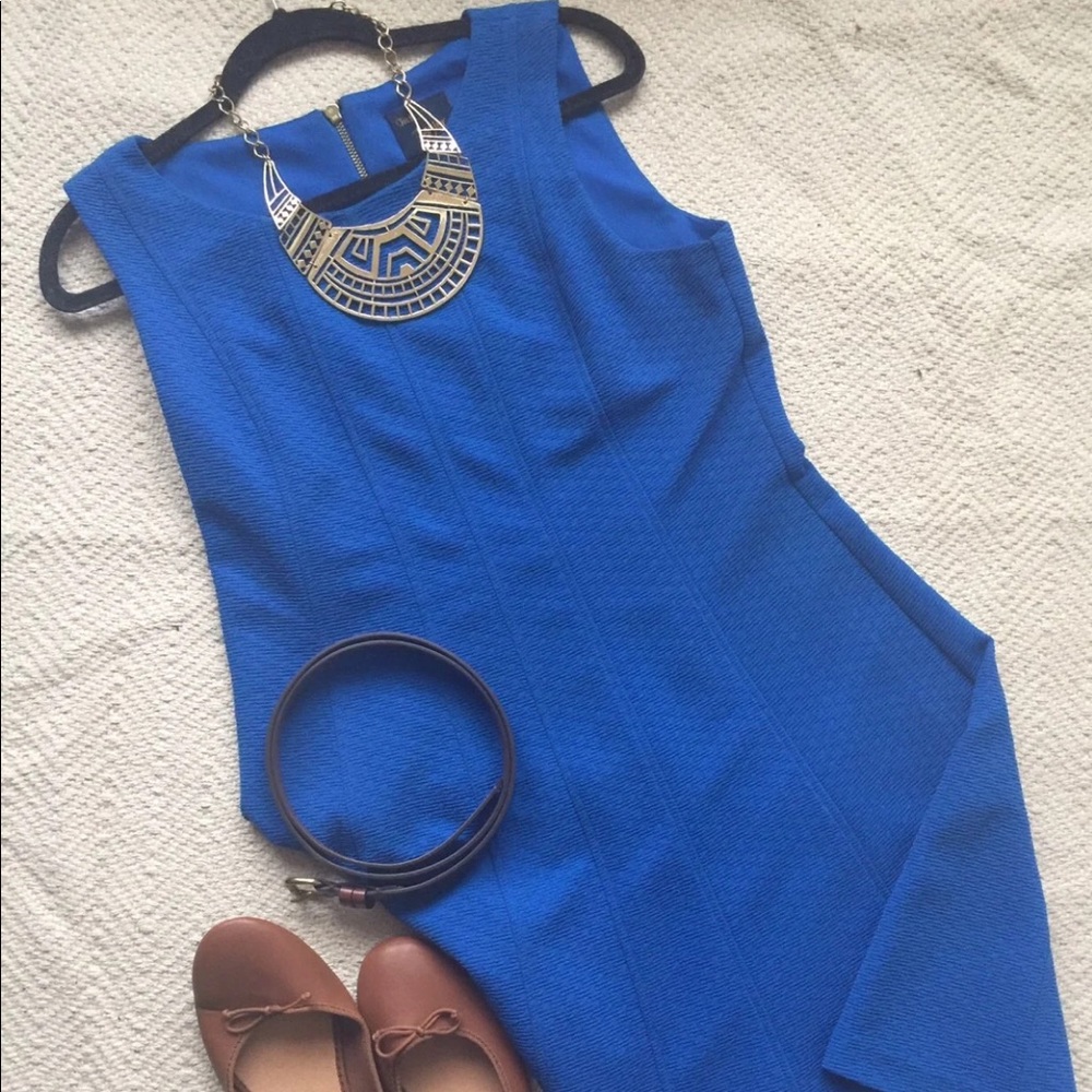 A-Line Royal Blue Dress